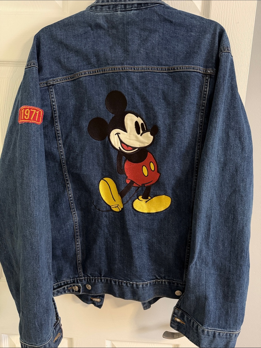 Disney Parks Walt Disney World Mickey Mouse Denim Jacket - UNISEX - Large
